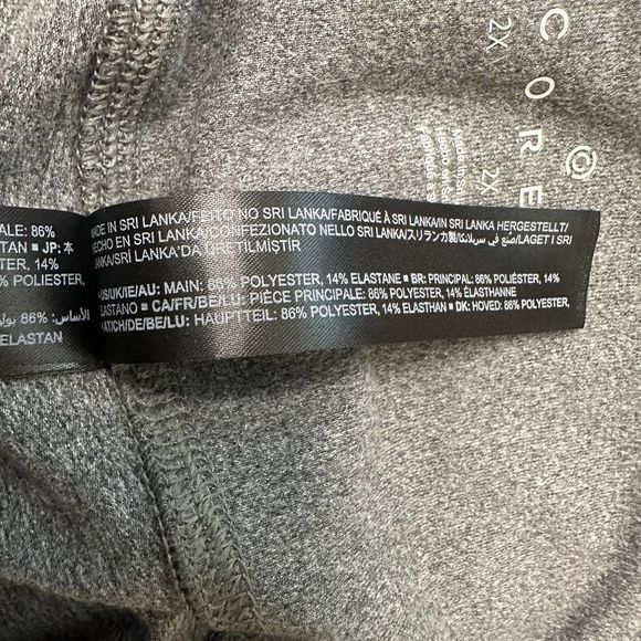 NWT Core 10 Capri Leggings Cropped Gray Size 2X XXL - Picture 7 of 7